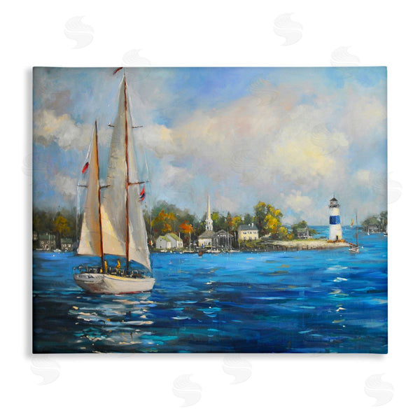 stupell industries Allayn Stevens | Sailboats Ocean Landscape Wall Art