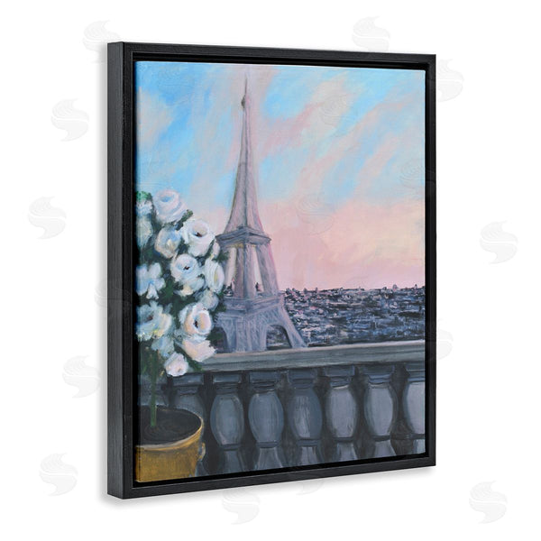 Stupell Industries Allayn Stevens | Spring Eiffel Tower Balcony Traditional European Architecture Wall Art