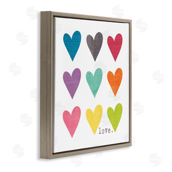 Stupell Industries Alli Rogosich | Alternating Patterned Hearts