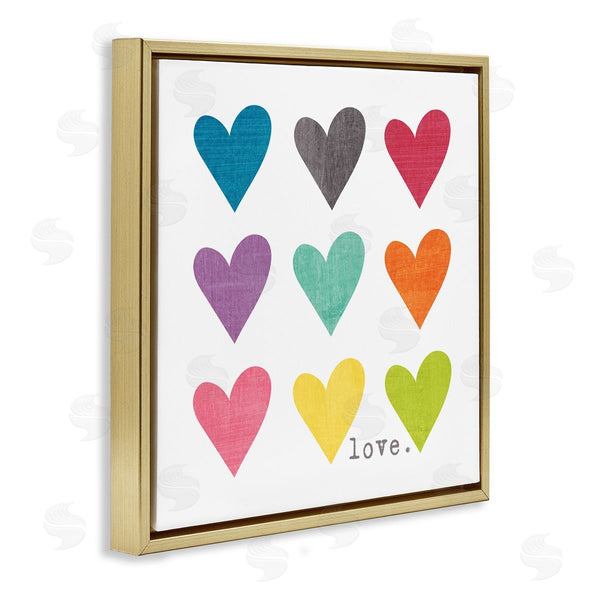 Stupell Industries Alli Rogosich | Alternating Patterned Hearts