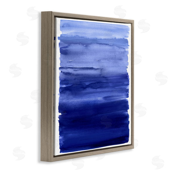 Stupell Industries Allie Corbin | Blue Gradient Brush Strokes Wall Art