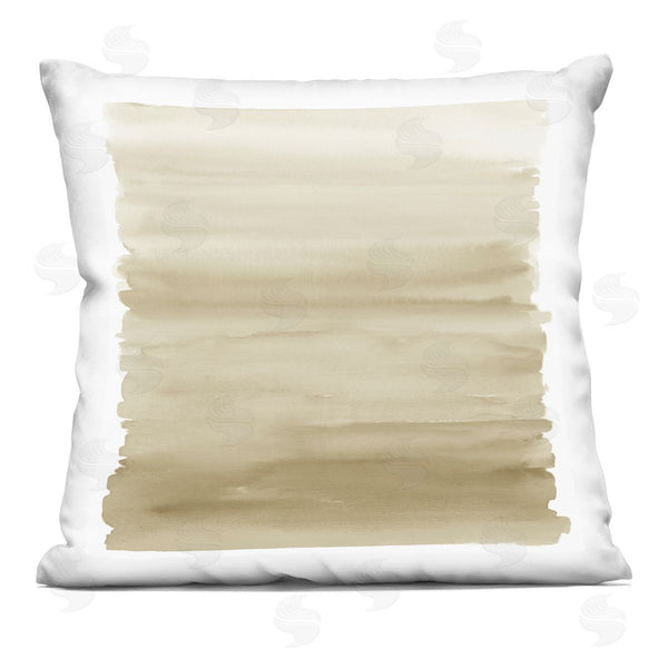 stupell industries Allie Corbin | Brushed Beige Gradient Printed Throw Pillow