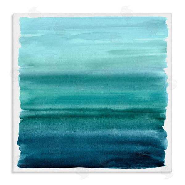 stupell industries Allie Corbin | Gradient Turquoise Brushed Composition Wall Art
