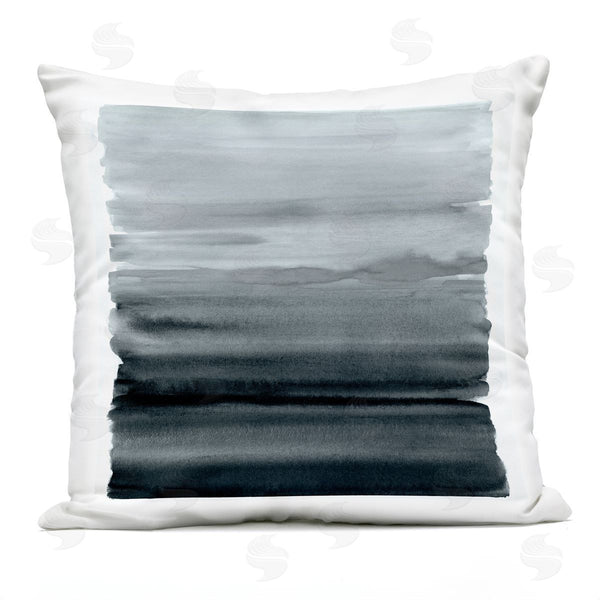 Stupell Industries Allie Corbin | Monochromatic Grey Gradient Printed Throw Pillow