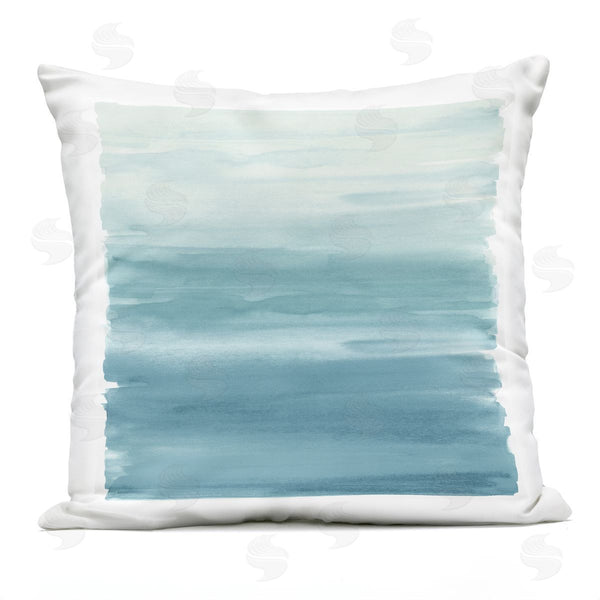 Stupell Industries Allie Corbin | Muted Blue Gradient Printed Throw Pillow