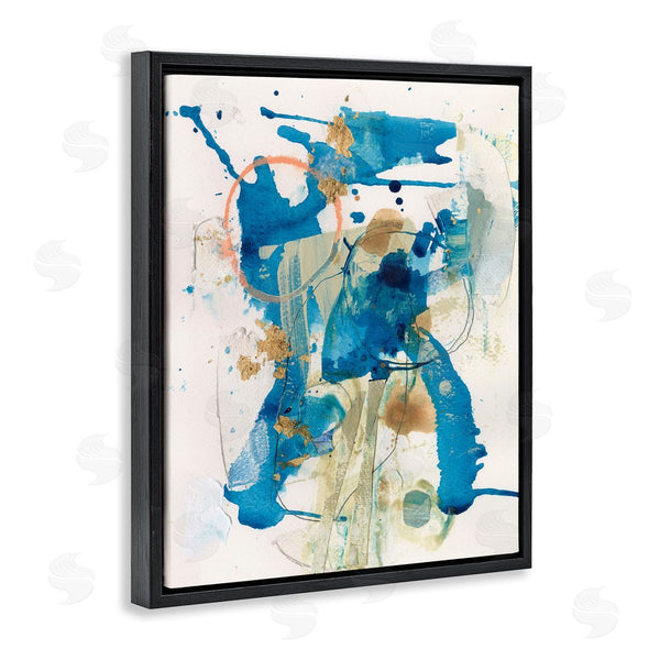 Stupell Industries Allison Ford | Blue Chaotic Splash