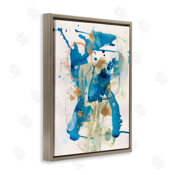 Stupell Industries Allison Ford | Blue Chaotic Splash