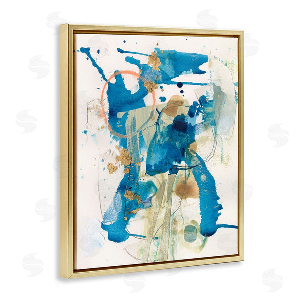 Stupell Industries Allison Ford | Blue Chaotic Splash