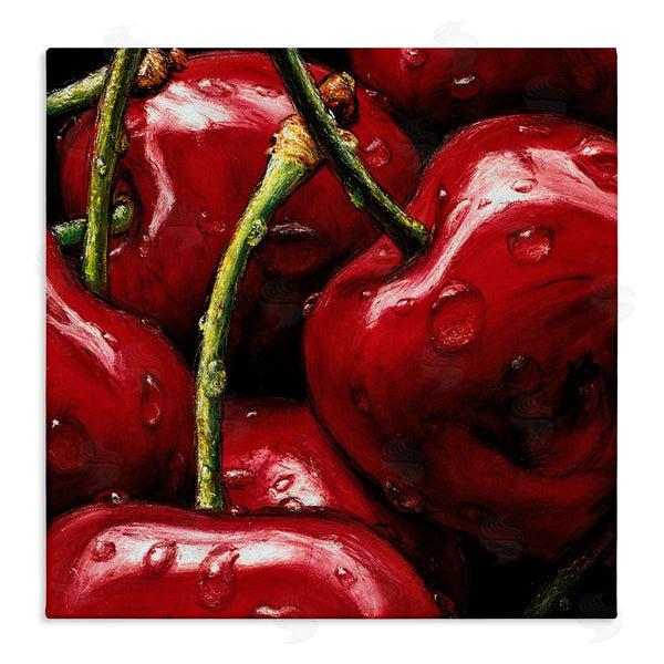 stupell industries Alma'Ch | Juicy Red Cherries Close Up Wall Art