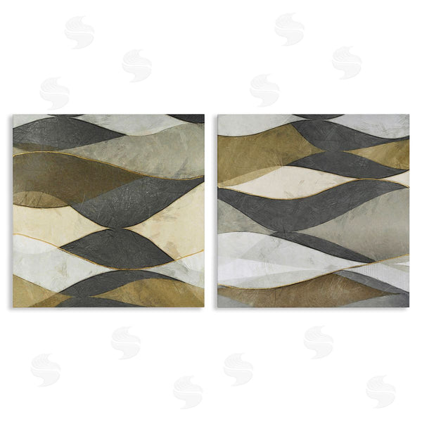 stupell industries Alonzo Saunders | Contemporary Layered Waves Wall Art