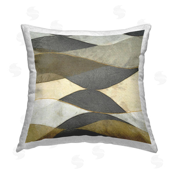 Stupell Industries Alonzo Saunders | Flowing Arch Shapes Printed Throw Pillow