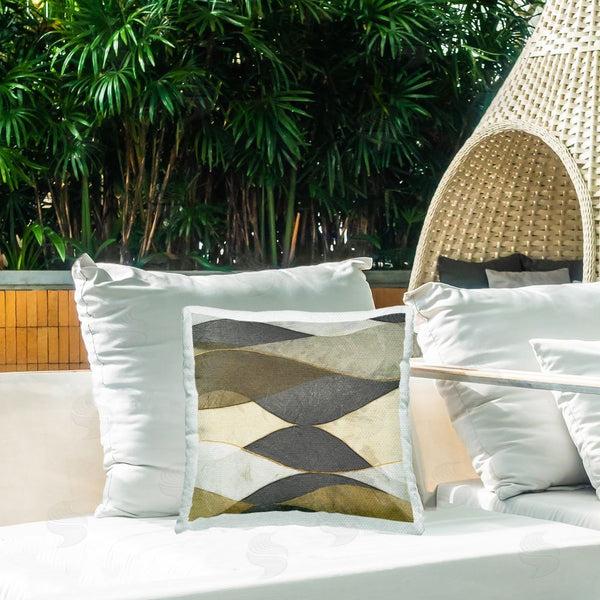 Stupell Industries Alonzo Saunders | Flowing Arch Shapes Printed Throw Pillow