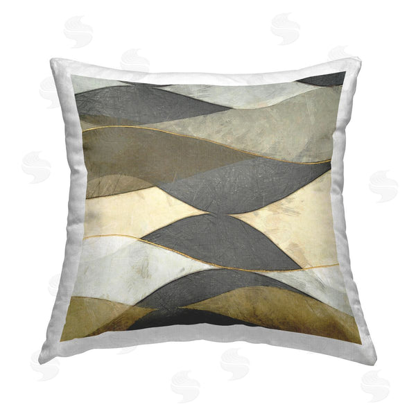 stupell industries Alonzo Saunders | Flowing Arch Shapes Printed Throw Pillow
