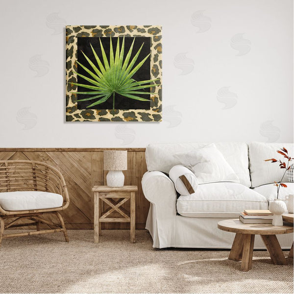 Stupell Industries Alonzo Saunders | Leopard Pattern Leaf Wall Art