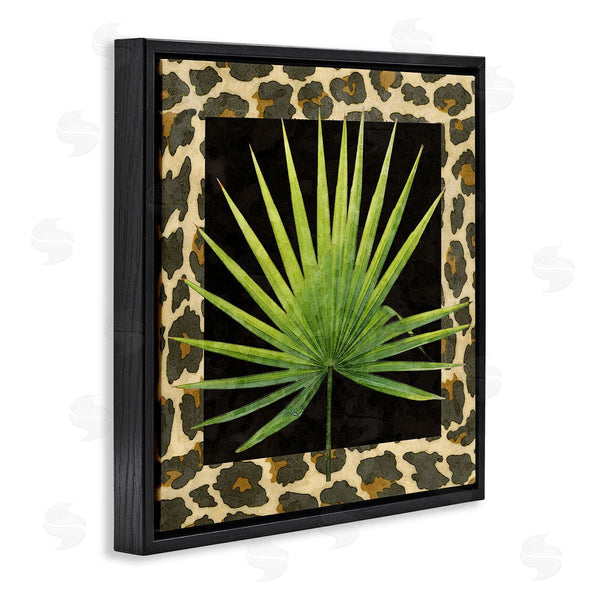 Stupell Industries Alonzo Saunders | Leopard Pattern Leaf Wall Art