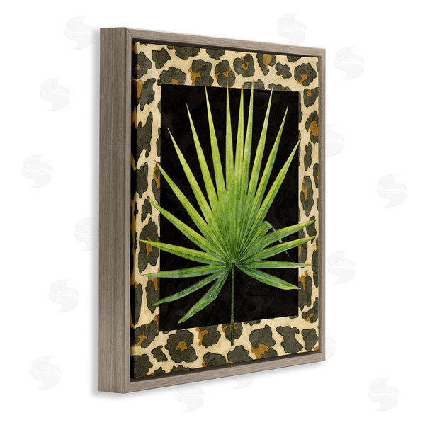 Stupell Industries Alonzo Saunders | Leopard Pattern Leaf Wall Art