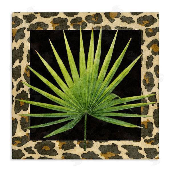 stupell industries Alonzo Saunders | Leopard Pattern Leaf Wall Art