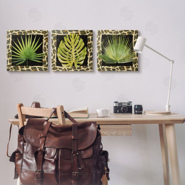 Stupell Industries Alonzo Saunders | Palm Plants On Leopard Pattern Wall Art