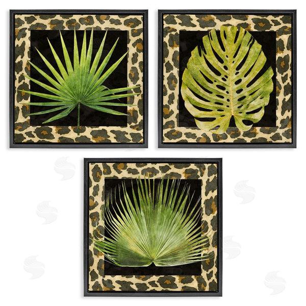Stupell Industries Alonzo Saunders | Palm Plants On Leopard Pattern Wall Art