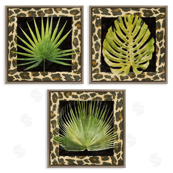 Stupell Industries Alonzo Saunders | Palm Plants On Leopard Pattern Wall Art