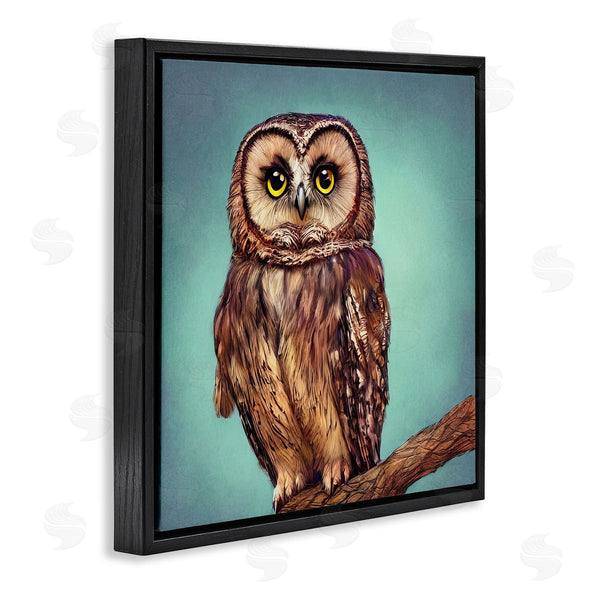 Stupell Industries Alpenglow Workshop | Beautiful Owl Wildlife Portrait Wall Art