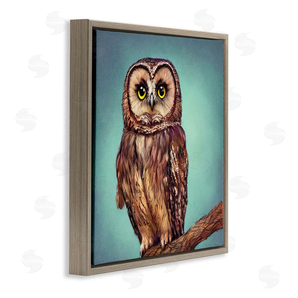 Stupell Industries Alpenglow Workshop | Beautiful Owl Wildlife Portrait Wall Art