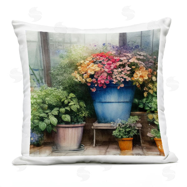 Stupell Industries Alpenglow Workshop | Bright Florals Blooming Garden Printed Throw Pillow