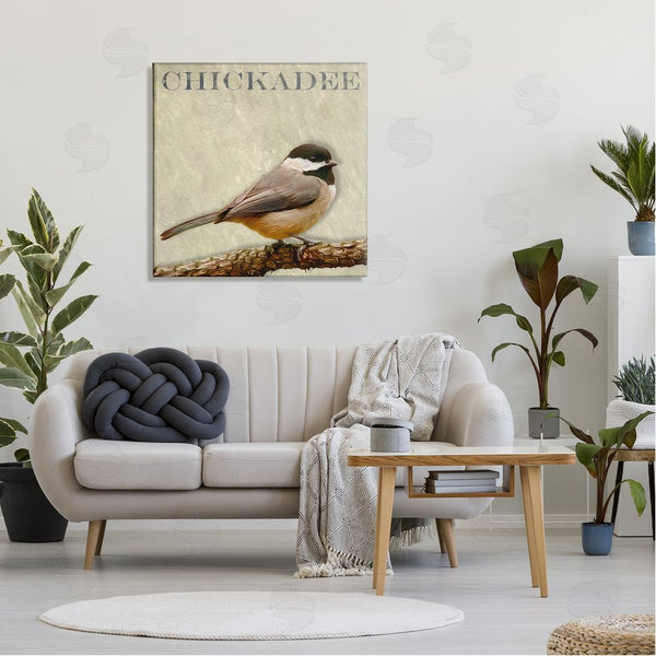 Stupell Industries Alpenglow Workshop | Chickadee Bird Tree Branch Text Illustration Wall Art