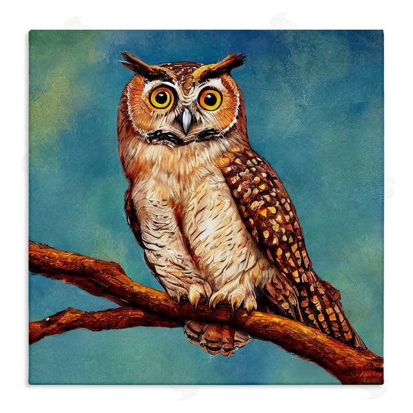 stupell industries Alpenglow Workshop | Detailed Owl Painting Nature Wall Art