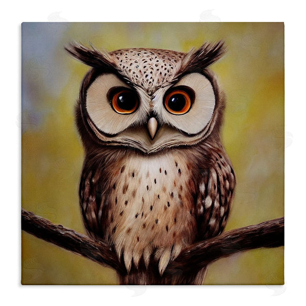 stupell industries Alpenglow Workshop | Detailed Owl Perched Wildlife Wall Art