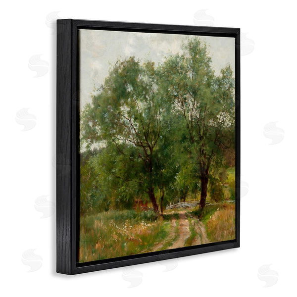 Stupell Industries Alpenglow Workshop | Dirt Road Path Trees Rural Detailed Painting Wall Art