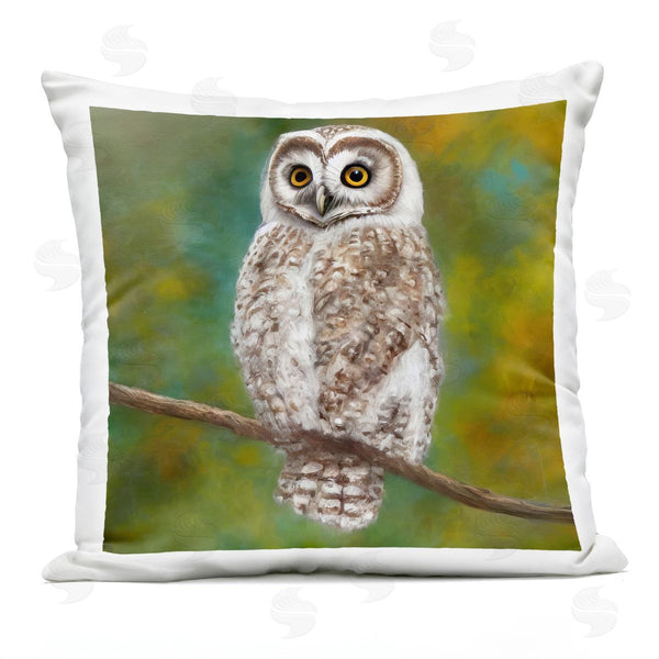 Stupell Industries Alpenglow Workshop | Graceful Owl Perched Nature Printed Throw Pillow