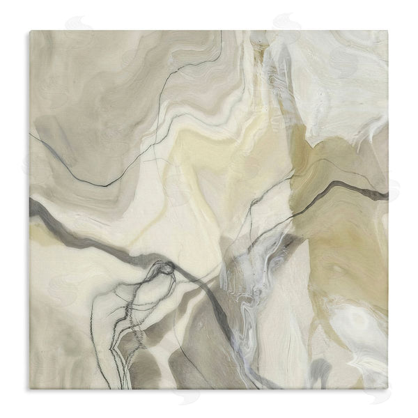 stupell industries Alpenglow Workshop | Intricate Abstract Marble Geode Pattern Modern Beige Wall Art