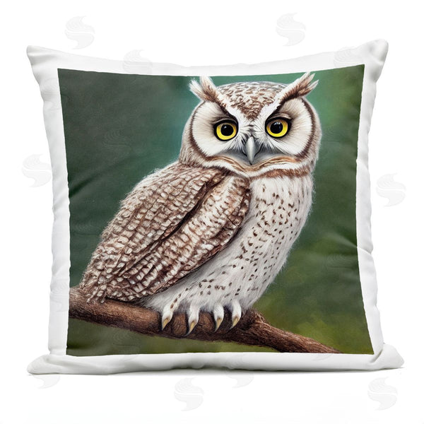 Stupell Industries Alpenglow Workshop | Owl Wildlife Nature Scene Printed Throw Pillow