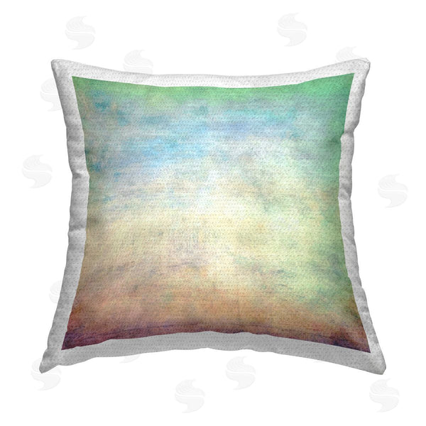 Stupell Industries Alpenglow Workshop | Rainbow Abstract Distressed Printed Throw Pillow