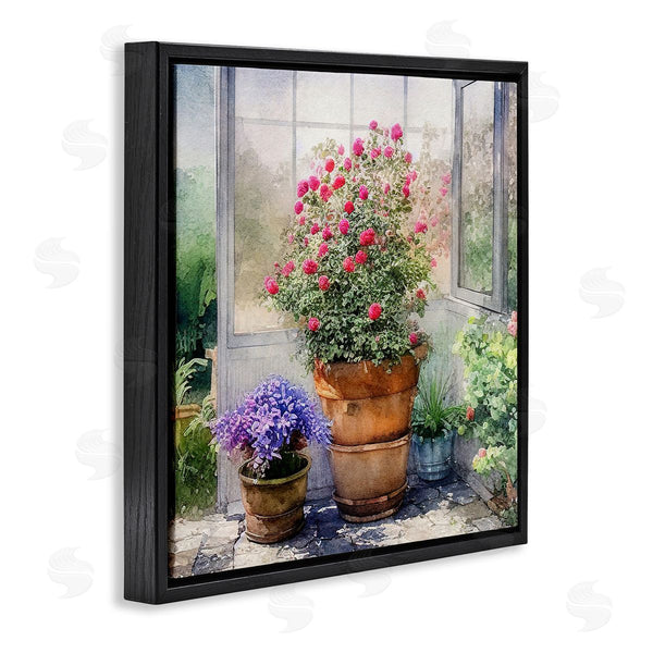 Stupell Industries Alpenglow Workshop | Summer Greenhouse Garden Blooms Wall Art