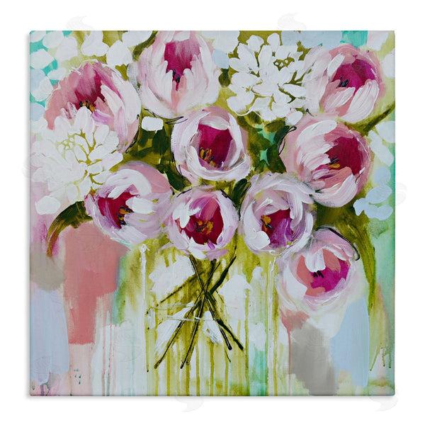 stupell industries Amanda Brooks | Abstract Peony Cluster