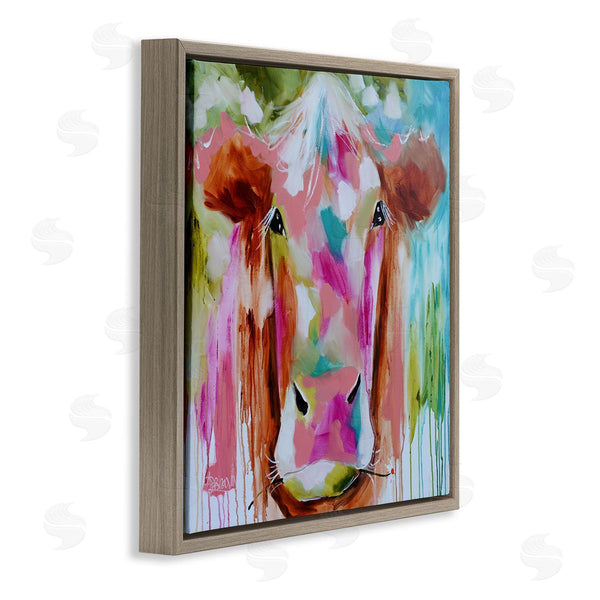 Stupell Industries Amanda Brooks | Expressionist Vibrant Cow