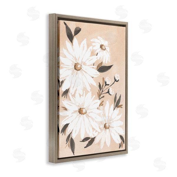 Stupell Industries Amanda Cook | Muted Neutral Daisies