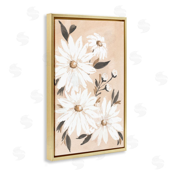 Stupell Industries Amanda Cook | Muted Neutral Daisies