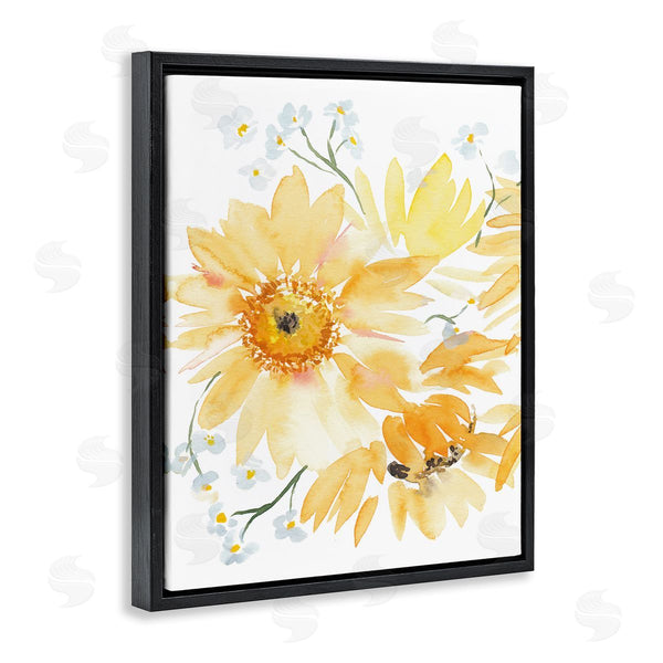 Stupell Industries Amanda Cook | Yellow Brushed Flowers
