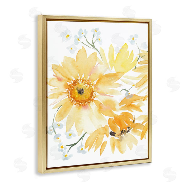 Stupell Industries Amanda Cook | Yellow Brushed Flowers