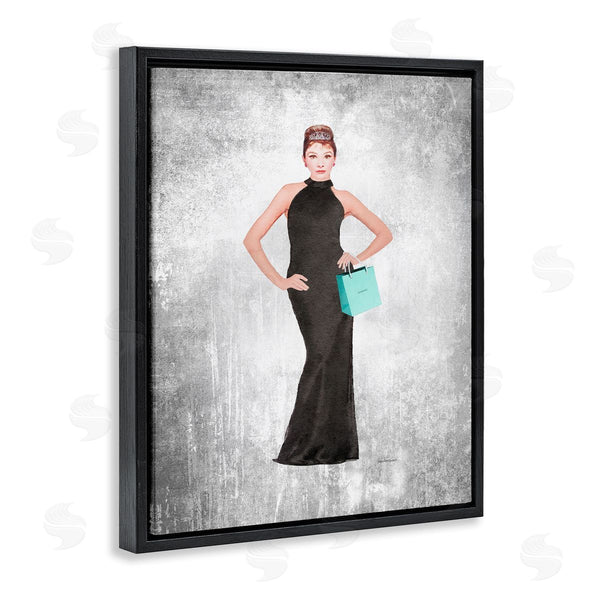 Stupell Industries Amanda Greenwood | Audrey With Blue Bag