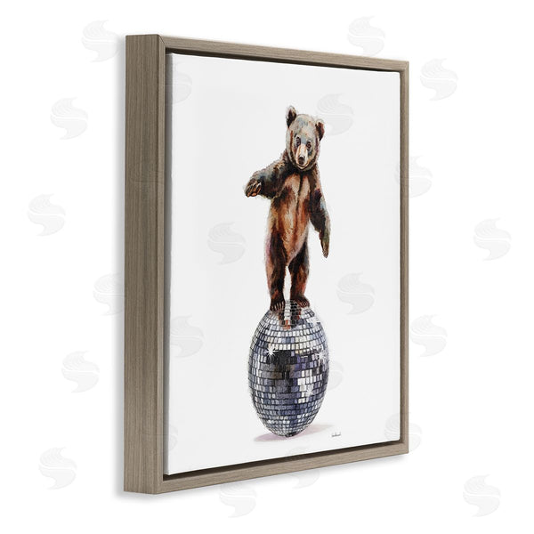 Stupell Industries Amanda Greenwood | Bear Balancing On Disco Ball