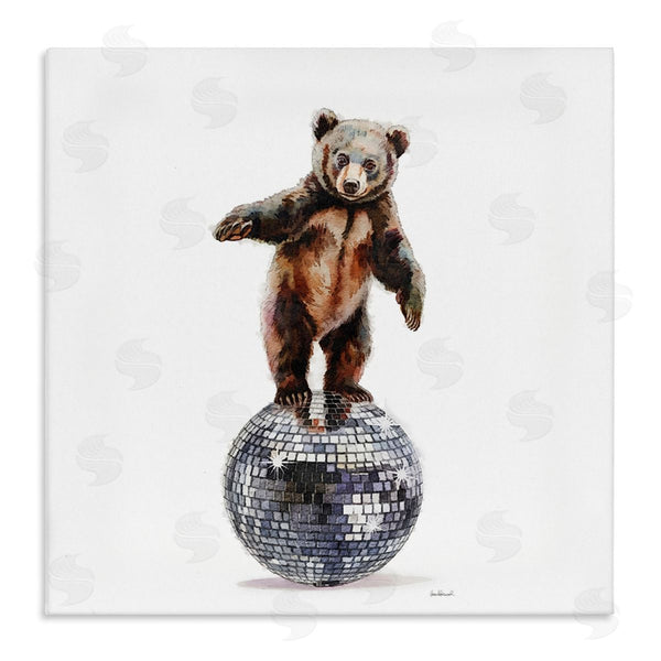 stupell industries Amanda Greenwood | Bear Balancing on Disco Ball
