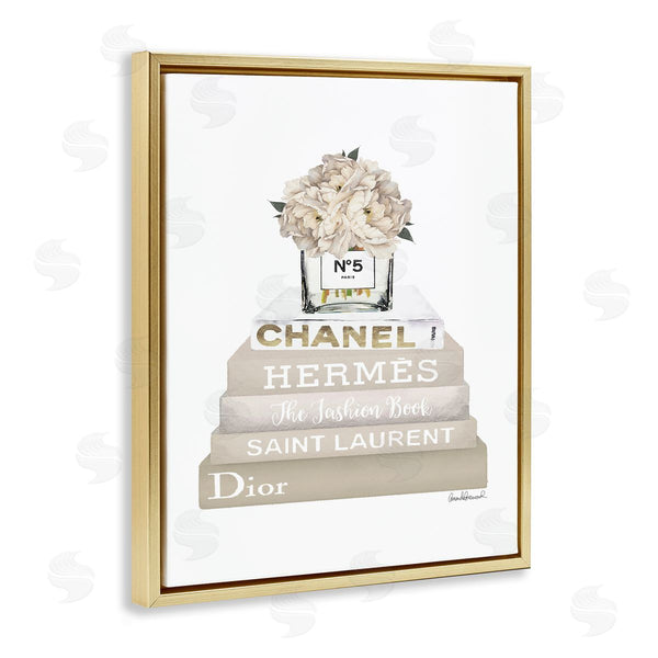 Stupell Industries Amanda Greenwood | Beige High Fashion Bookstack