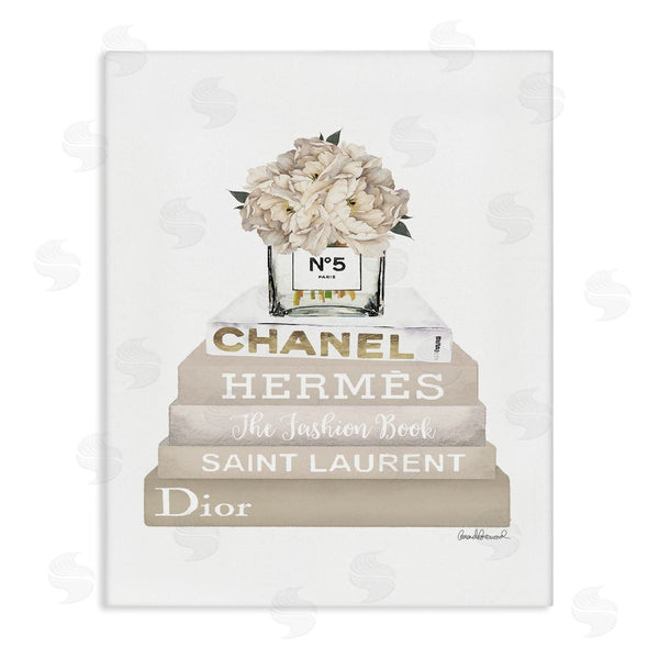 Stupell Industries Amanda Greenwood | Beige High Fashion Bookstack