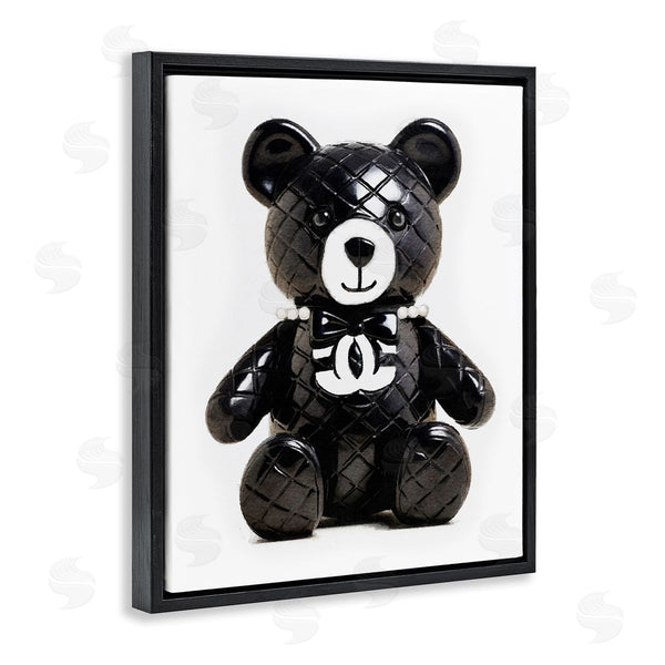Stupell Industries Amanda Greenwood | Black Glam Teddy Bear
