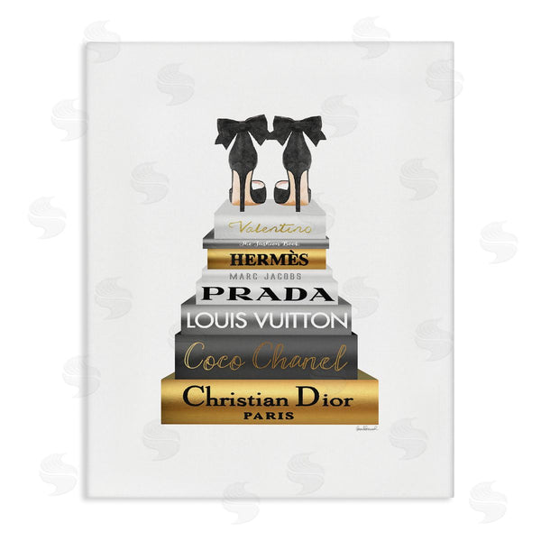 Stupell Industries Amanda Greenwood | Black Heels Gold Bookstack