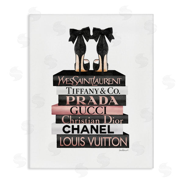 stupell industries Amanda Greenwood | Black Heels on Tall Bookstack